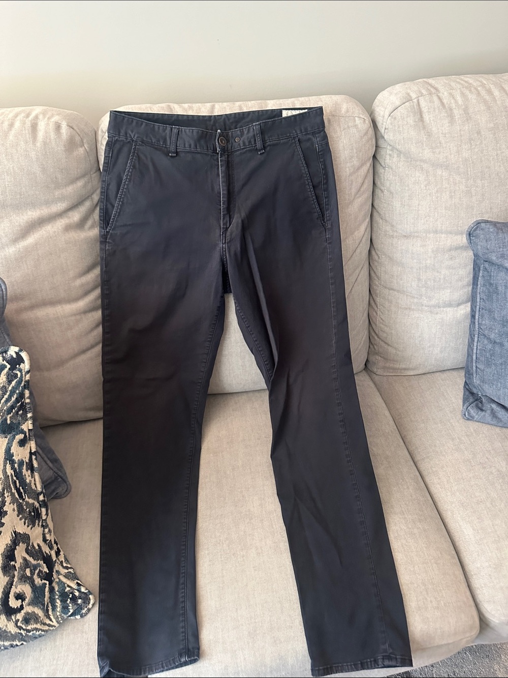 Men's Dark Grey (almost black) Casual Chino Pants